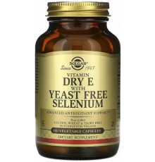 Вітамін Е Solgar Vitamin E із селеном 100 вегетаріанських капсул