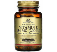Витамин Е Solgar Vitamin E 134 мг (200 МЕ) 100 гелевых капсул