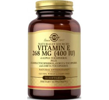 Витамин Е Solgar Vitamin E268 мг (400 МЕ) 50 гел капс