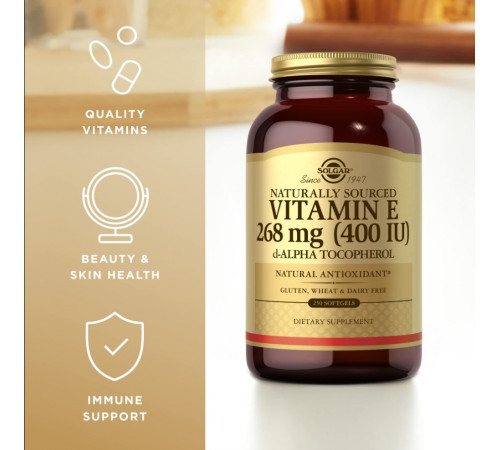 Вітамін Е Solgar Vitamin E 268 мг 250 гел капс