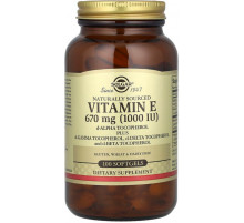 Витамин Е с токоферолами 1000 Solgar Vitamin Е 100 капсул