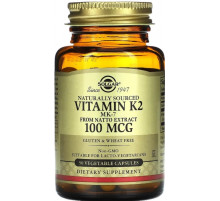 Витамин К2 Solgar Naturally Sourced Vitamin K2100 мкг 50 вег капс