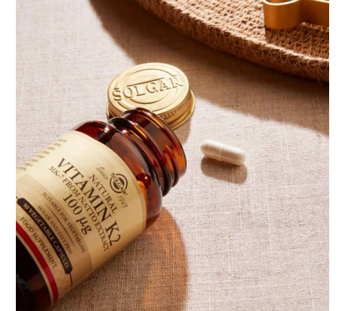 Вітамін К2 Solgar Naturally Sourced Vitamin K2100 мкг 50 вег капс