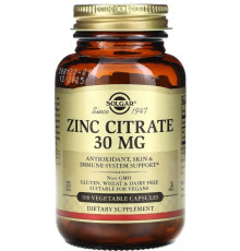 Цитрат цинку Solgar Zinc Citrate 30 мг 100 капс