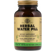 Сечогінний засіб Solgar Herbal Water Pill 100 капс