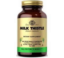 Розторопша для печінки (силімарин) Solgar Milk Thistle 100 вег капсул