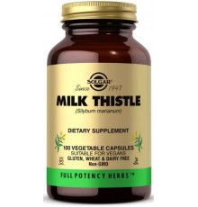 Розторопша для печінки (силімарин) Solgar Milk Thistle 100 вег капсул