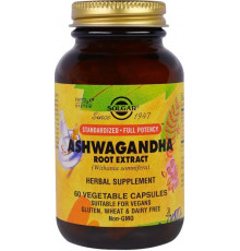 Ашваганда для нервової системи Solgar Ashwagandha 60 капс