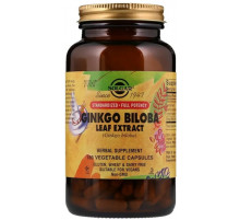 Экстракт листьев Гинкго Билоба Solgar Ginkgo Biloba 180 капс