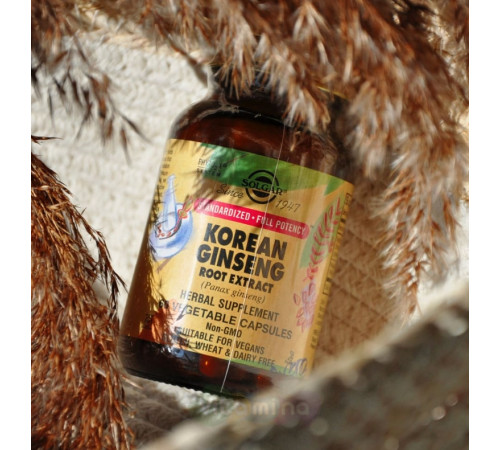 Женьшень корейський Solgar  Korean Ginseng 60 вег капс