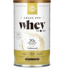 Сироватковий протеїн Solgar Grass Fed Whey To Go 377 г без вкуса