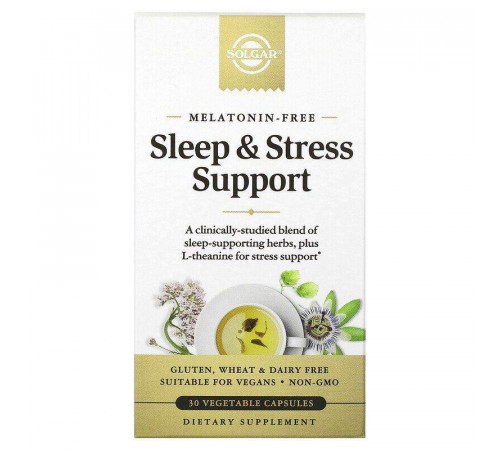 Поддержка сна и снижение стресса Solgar Sleep & Stress Support 30 капс