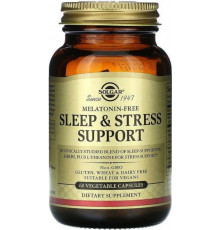 Підтримка сну та зниження стресу, Sleep & Stress Support, Solgar, 60 рослинних капсул