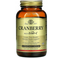 Клюква плюс эстер-С Solgar Cranberry Plus Ester-C 60 вег капсул