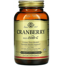 Клюква плюс эстер-С Solgar Cranberry Plus Ester-C 60 вег капсул