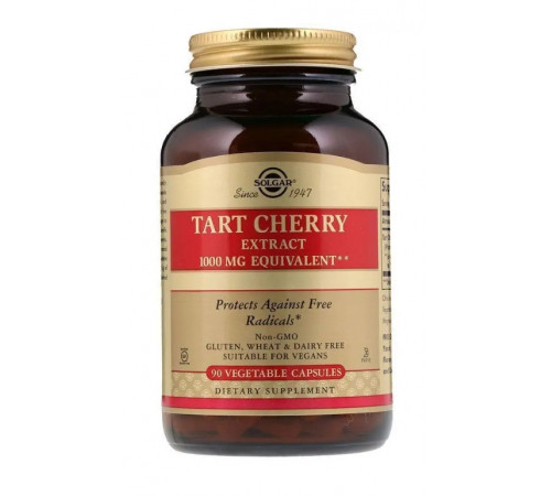 Екстракт дикої вишні Solgar Tart Cherry 1000 мг 90 капс