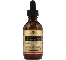 Витамин Д3 Solgar Liquid Vitamin D3 125 мкг (5000 МЕ) 59 мл апельсин