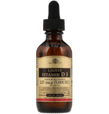 Вітамін D3 Solgar Liquid Vitamin D3 125 мкг (5000 МЕ) 59 мл апельсин