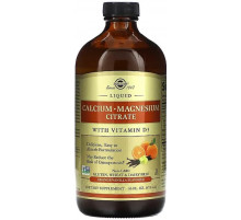Кальций магний Д3 Solgar Calcium Magnesium Vitamin D3 473 мл Апельсин-ваниль