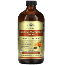 Кальцій магній Д3 Solgar Calcium Magnesium Vitamin D3 473 мл Апельсин-ваніль
