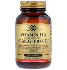 Вітамін Д3 Холекальциферол Solgar Vitamin D3 10000 МЕ 120 капсул