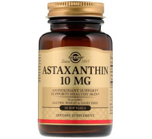 Астаксантин Solgar Astaxanthin 10 мг 30 гелевих капсул