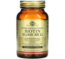 Біотин Вітаміни для волосся Solgar Biotin 10000 мкг 120 капсул