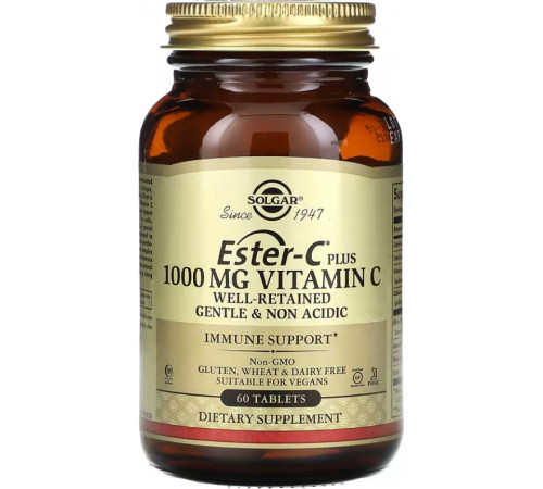 Естер-С плюс (вытамын С) Solgar Ester-C Plus 1000 мг 60 таб