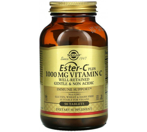 Естер-З плюс вітамін C Solgar Ester-C Plus vitamín C 1000 мг 90 таб