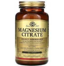 Цитрат магнію Solgar Magnesium Citrate 120 таб