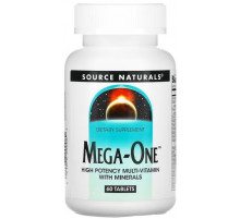 Мультивитамины Source Naturals Витамины и минералы Mega-One 60 таблеток
