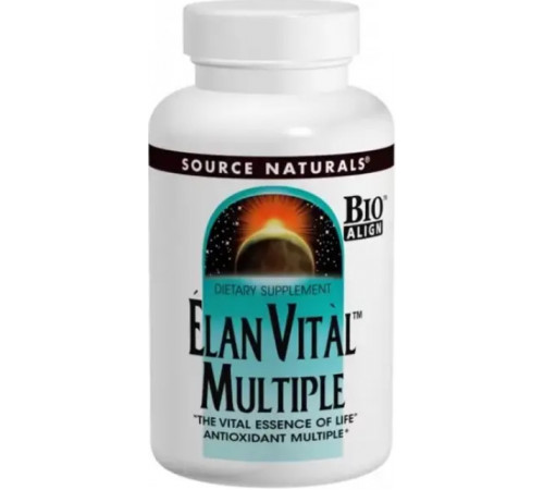 Комплекс вітамінів та мінералів  Source Naturals Elan Vital Multiple 60 таб