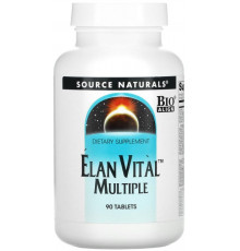 Мультивітаміни Source Naturals Вітаміни та мінерали Elan Vital Multiple 90 таблеток