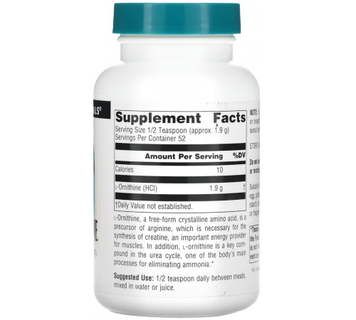 Орнітин (HCl) Source Naturals L-Ornithine Powder порошок 100 г