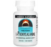 Фенілаланін Source Naturals L-Phenylalanine 250 мг 100 таблеток