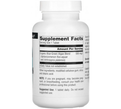 Синьо-зелені водорості Source Naturals Blue-Green Algae 200 таб