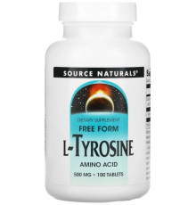 Тирозин Source Naturals L-Tyrosine 500 мг 100 таблеток