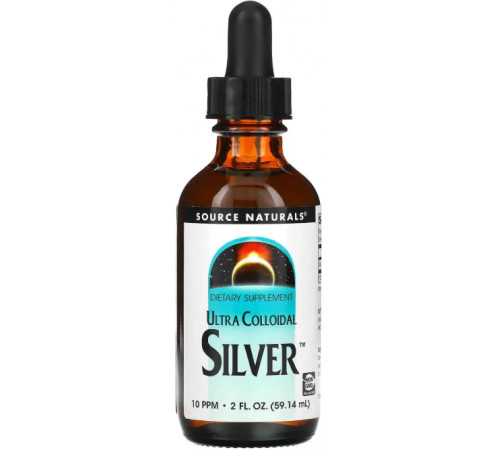Коллоидное серебро ультра Source Naturals Colloidal Silver 10 PPM 59.14 мл