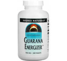 Гуарана Source Naturals Guarana Energizer 900 мг 200 таб