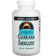 Гуарана Source Naturals Guarana Energizer 900 мг 200 таб