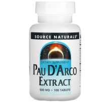 Поу дарко кора муравьиного дерева Source Naturals Pau D'Arco 100 таб