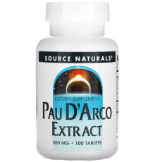 Поу дарко кора мурашиного дерева Source Naturals Pau D'Arco 100 таб