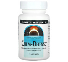 Молібден для детоксикації Source Naturals Chem-Defense 90 жев паст смак апельсину