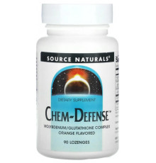 Молібден для детоксикації Source Naturals Chem-Defense 90 жев паст смак апельсину