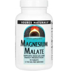 Магній малат Source Naturals Magnesium Malate 3750 мг 90 таб