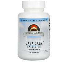 Гамма-аміномасляна кислота Source Naturals Gaba Calm 120 таблеток Апельсин
