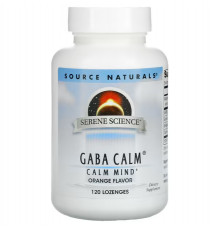 Гамма-аміномасляна кислота Source Naturals Gaba Calm 120 таблеток Апельсин