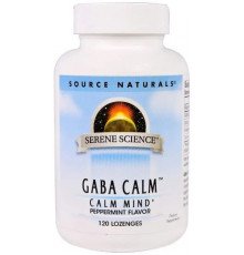 Гамма-аміномасляна кислота Source Naturals GABA Calm 120 таблеток М'ята