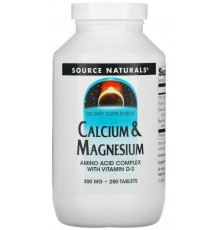 Вітамінно-мінеральний комплекс Source Naturals Кальцій Магній Calcium & Magnesium 300 мг 250 таблеток