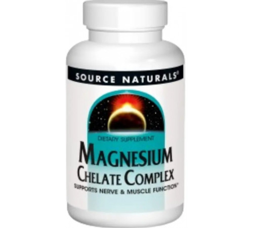 Магний хелат Source Naturals Magnesium Chelate 100 мг 100 таб